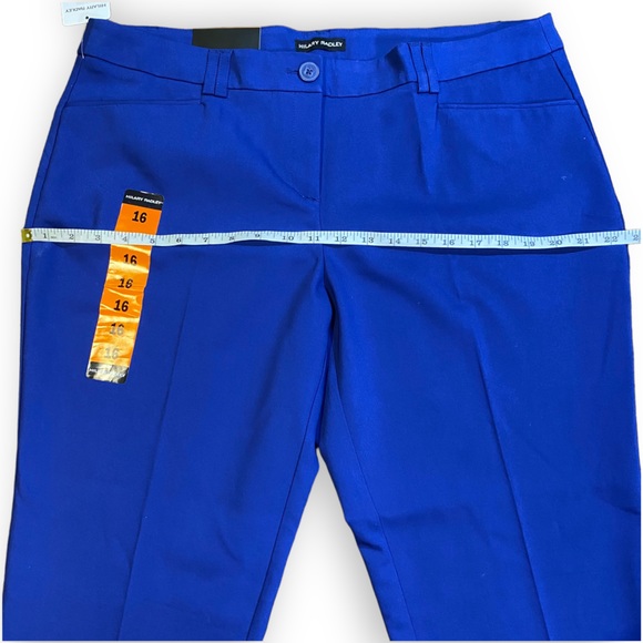 NWT Hilary Radley Blue Professional Ankle Pants Size 16 - Picture 4 of 12